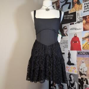 Black Lace Gothic Dress